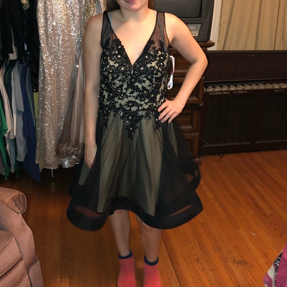 Dresses | Black And Gold Semiformal | Poshmark